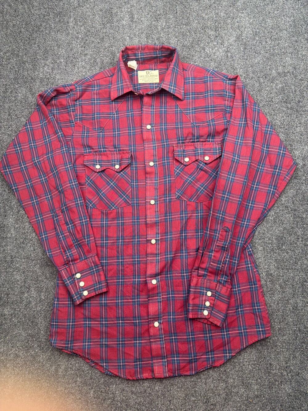 Vintage DeeCee Brand Pearl Snap Western Shirt Size Small
